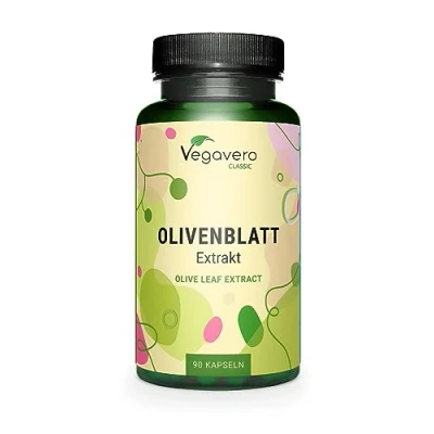 Image of Vegavero Olive Leaf Extract 7500 mg Highest Strength 40% Oleuropein 15:1 from Spanish Leaves NO Additives, Lab Tested 90 Capsules Vegan