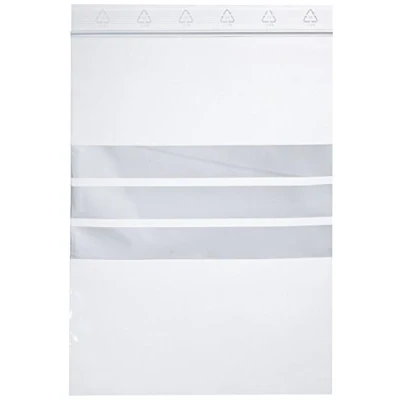 Image of Neolab 1 7091 Polybag with labelling field, 160 mm x 220 (Pack of 100)