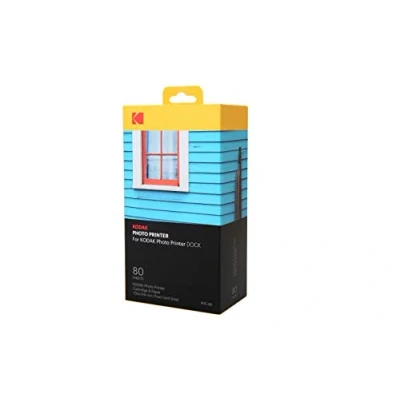 Image of Kodak KPHC 80 Station W LAN Photo Printer Cartridge PHc Refill and Paper Sheets, white