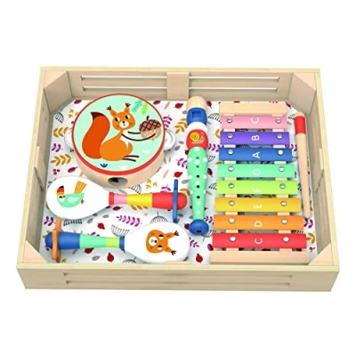 Image of Tooky Toy 921 TF957 Musical Instrument Set Forest, Multi