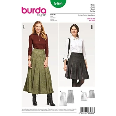 Image of Burda Pattern 6466 Skirt, White, Paper, 19 x 14 0.5 cm