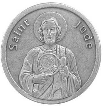 Image of Saint Jude Pocket Token. St Prayer Coin. Perfect for your pocket, wallet or purse.