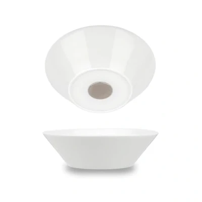 Image of Silwy® Porcelain Magnetic Bowls (Set of 2) Perfect for Camping, Caravanning and Boating Non Slip Tableware Stackable Without Any Rattling