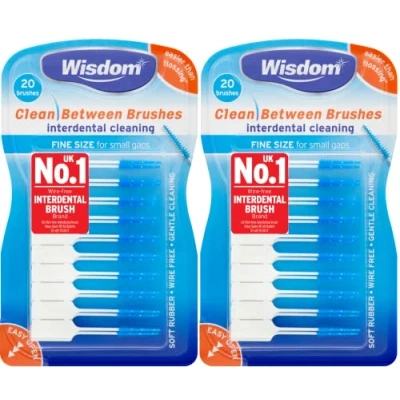 Image of Wisdom Clean Between Fine Blue Brushes Pack of 2, Total 40