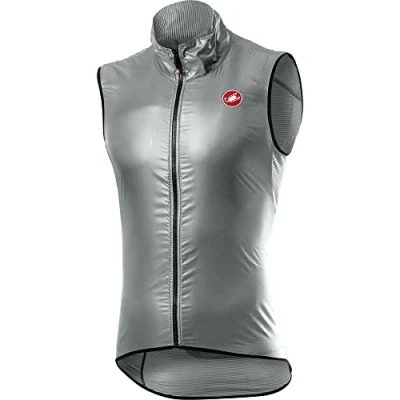 Image of CASTELLI 4520057 ARIA vest Men&#039;s Sports SILVER GRAY/DARK GRAY XXL