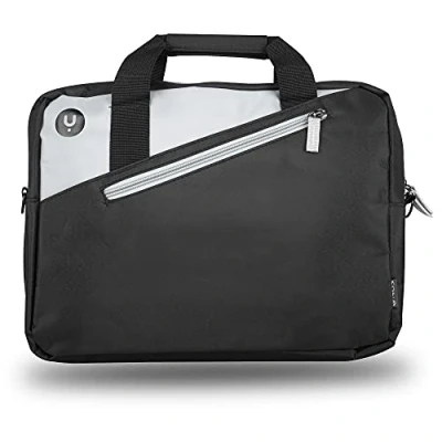 Image of NGS GINGER BLACK14 Suitcase for Laptop Computer up to 14&#039;&#039;, Notebook Carry Bag with Compartments and External Pocket, Black Anthracite Color