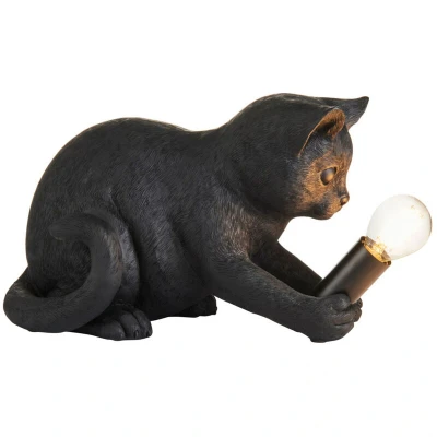 Image of Kitten Table Lamp Matt Black, 1x E14