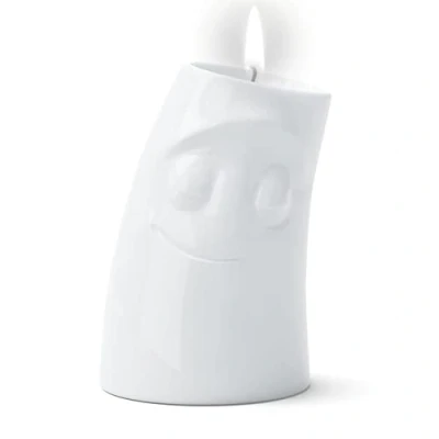 Image of FIFTYEIGHT PRODUCTS Mugs and candle music &quot;Verschmust (large holder, white, made in Germany)