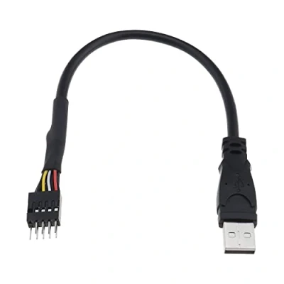 Image of VGOL 9 Pin USB 2.0 Motherboard Cable A to Header Cord Extender Adapter Converter for Extending Any Device 20cm