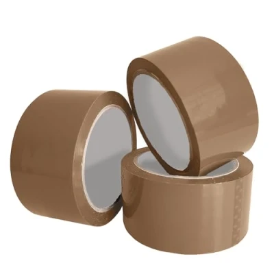Image of ANSIO Packing Tape Parcel 3 Rolls (48mm x 60m) Durable Brown for Boxes, Secure Packaging Moving House