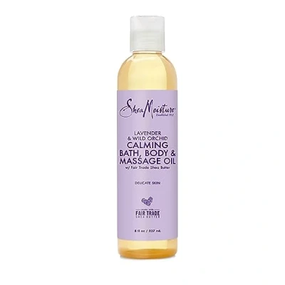 Image of Shea Moisture Lavender &amp; Wild Orchid Bath Body Massage Oil by for Unisex 8 oz