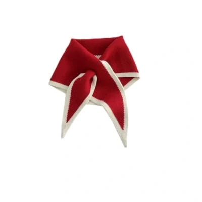 Image of JSGHGDF for Triangle Scarfs Women Neck Scarf Korean Version Knitted Wool Collar