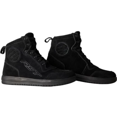 Image of RST Hitop Moto Sneaker Mens CE (Black Suede 43) Motorcycle Boot, 20 UK