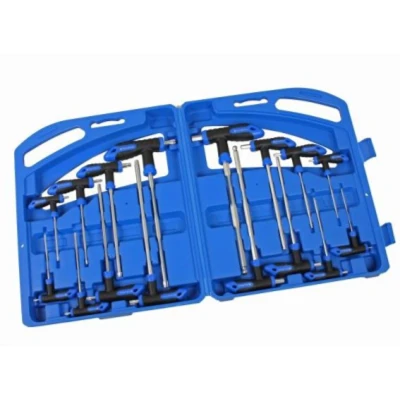 Image of US PRO 16pc T Handle Hex Ball &amp; Torx Set TRX Star 2 10mm, T10 50 B1587