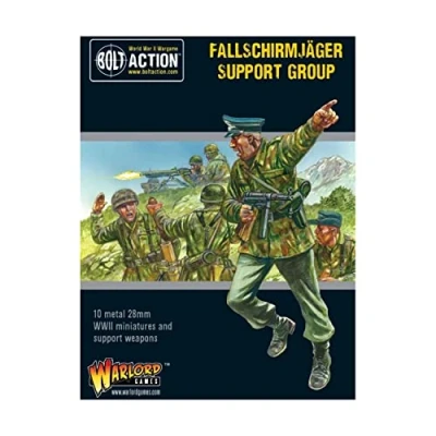 Image of Fallschirmjager Support Group 28mm Scale Metal Miniatures for Bolt Action by Warlord Games Highly Detailed World War 2 Table top Wargaming
