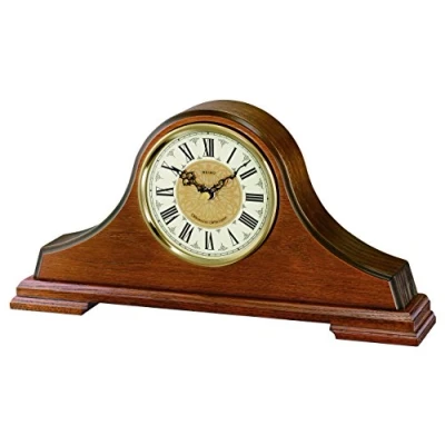 Image of Seiko Clocks Wooden Mantel Clock QXJ013B