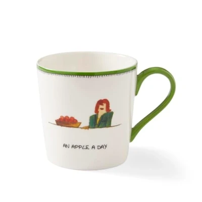 Image of Spode KIT KEMP Doodle Mug an Apple A Day Gift Boxed