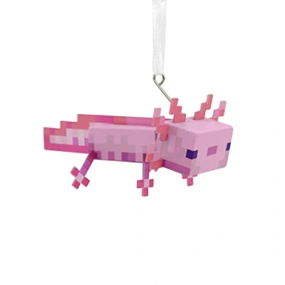 Image of Hallmark Minecraft Axolotl Christmas Ornament