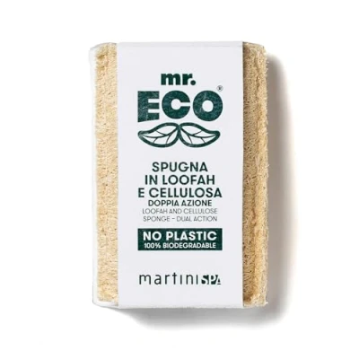 Image of Mr.Eco Martinispa Sponge Natual Loofah and Cellulose Dishes 30g