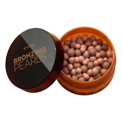 Image of Avon Bronzing Pearls Cool, Multi Sized, Shade with Mineral Pigments for a Dimensional Glow, Available in Shades to Suit all Skin Tones, 28g.