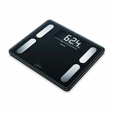 Image of Beurer BF410 Signature Line body analysis Scale Bathroom Black Precise full BMI calculation XXL standing area digital display 200kg weight capacity