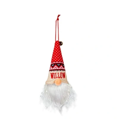 Image of History &amp; Heraldry Light Up Gonk Pre personalised Christmas Hanging Decoration Willow 00269860802