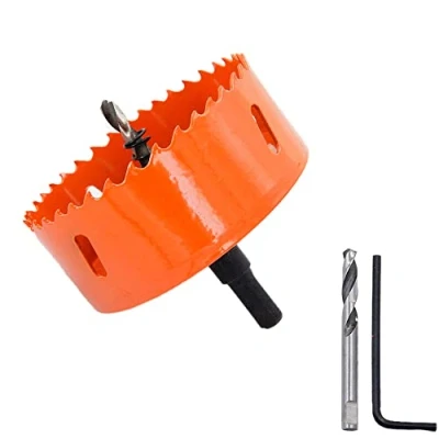 Image of Hole Saw 75mm LAIWEI Cutter, with 1 Drill and Hex Key for Drilling Wood, PVC, etc., Tools 2 15/16 inch
