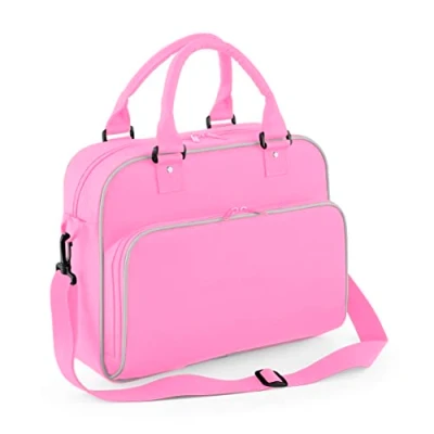 Image of BagBase BG145CPLG Junior Dance Bag Classic Pink/Light Grey Bg145 Grey, M