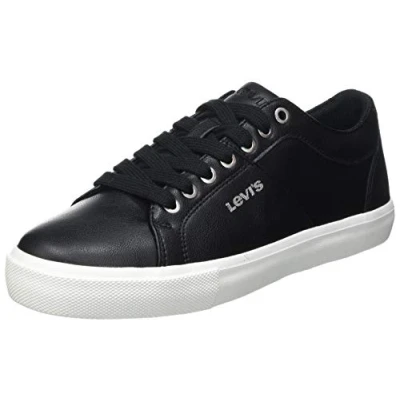 Image of Levi&#039;s Woodward Trainers, Women&#039;s, Size: 5, Regular black High quality imitation leather