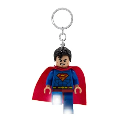 Image of LEGO DC Super Heroes Keychain Light Superman 3 Inch Tall Figure (KE39H), Blue, S