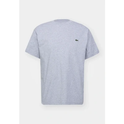 Image of Lacoste Essential Basic Tshirt, Men&#039;s, Size: XL, Silver chine