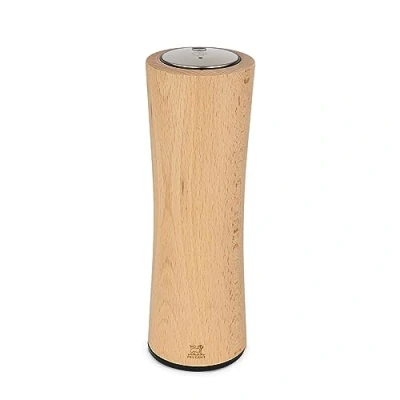 Image of Peugeot Elis Reverse Electric Corkscrew Rechargeable 100% Automatic with Capsule Cutter and Charging Cable Colour: Natural Wood Material: Stainless Steel/Wood Size: 21 cm