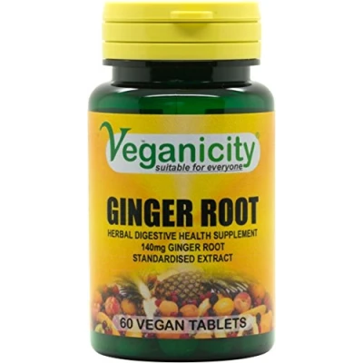 Image of Ginger Root 550mg : Digestive and Joint Health Supplement 60 Tablets