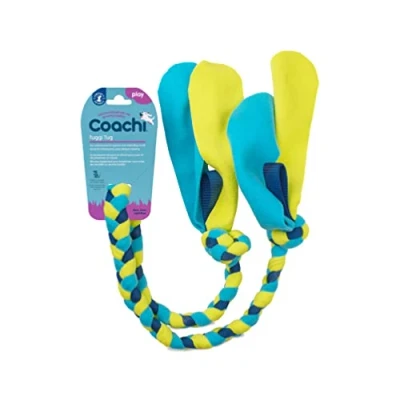 Image of Coachi Tuggi Tug for Dogs, Great &amp; Play, Strong Comfortable, Fun Reward Training, Recall, Interrupting Biting Chewing. Ideal Agility, Suitable Dogs Puppies