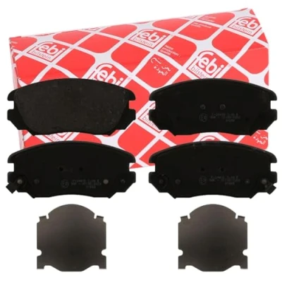 Image of 013237750, 13237750SK Brake pad set FEBI BILSTEIN 16895 Front Axle with acoustic wear warning anti squeak plate VAUXHALL: Insignia Mk1 Limousine