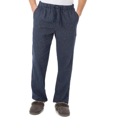 Image of CREW CLOTHING Navy Stripe Lounge Trousers, Men (M)