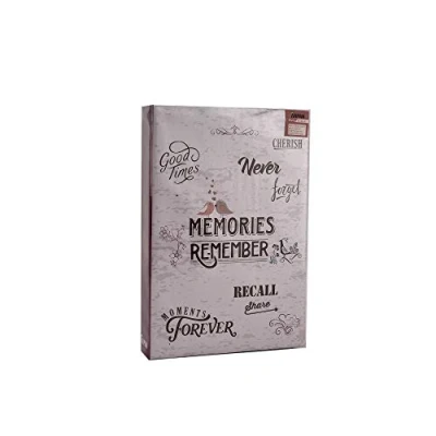 Image of Photo Album for 300 Photos 6x4 Inch / 10x15cm with Memo Space Beside Each Photograph and Slip in Pages (Memories)