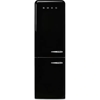 Image of Smeg FAB32LBL5UK 60Cm Black 50S Style Lhh Fridge Over No Frost Freeze