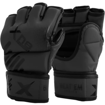 Image of XN8 MMA Gloves Boxing Training Sparring Fight Grappling Mitts With Open Palm For Cage Fighting Combat Sports Punching bag Muay Thai &amp; Kickboxing L
