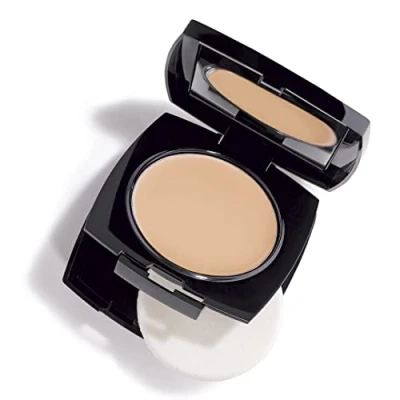 Image of Avon True Flawless Cream To Powder Compact 3 in 1 Concealer, Foundation &amp; Alabaster Blue IQ Colour Technology