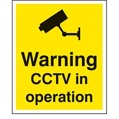 Image of Security Signs Warning CCTV in operation Self Adhesive Vinyl
