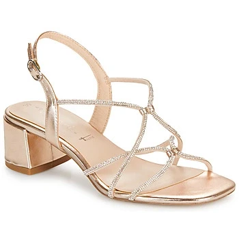 Image of Tamaris Sandals, Women&#039;s, Size: 3.5, Light gold shoes