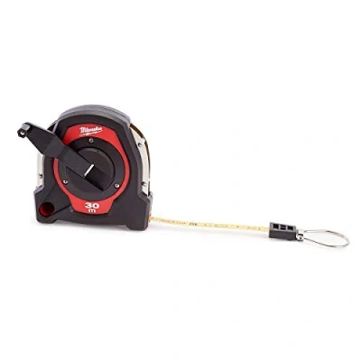 Image of Milwaukee 48225103 Long Closed Tape 30m (Width 9.5mm) (Metric Only), Red