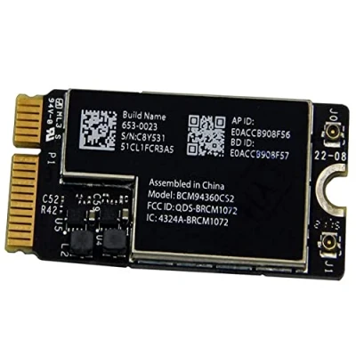 Image of Willhom BCM94360CS2 Wifi Bluetooth Airport Wireless Card Replacement for MacBook Air 11&quot; A1465 (2013, 2014, 2015) 13&quot; A1466 2015, 2017) (661 7465, 661 7481, 653 0023)