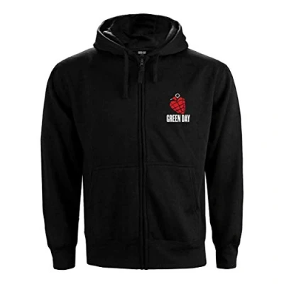 Image of Green Day American Idiot Men&#039;s Medium Zipped Hoodie Black