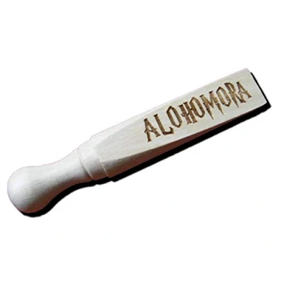Image of Alohomora Door Stop Harry Potter Inspired Wizard Spell Doorstop Present House Warming Gift