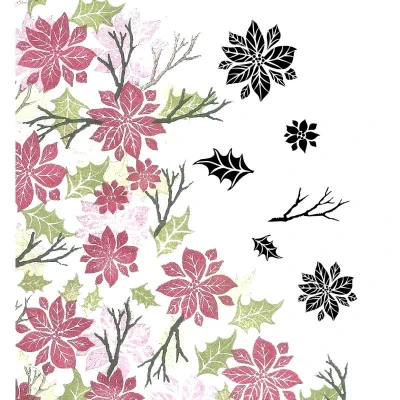 Image of Card io Winter Blooms Clear Stamp Set, Synthetic Material, 17.5 x 10 0.4 cm