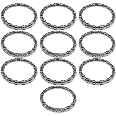 Image of YINETTECH 10pcs Bicycle Ball Bearing 1 1/8 Cycling Headset with 16 Balls Steering Bearings for MTB Bike Road Crank Bottom Bracket Replacement Parts