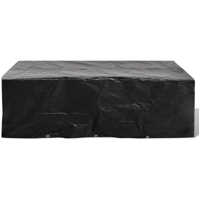 Image of vidaXL Garden Furniture Cover 8 Person Poly Rattan Set 10 Eyelets 300x140cm