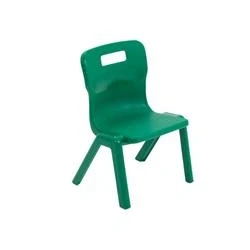Image of Titan One Piece Chair Size 1 260mm Seat Height Green T1 GN